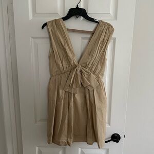 Summer/fall mini-dress, deep V